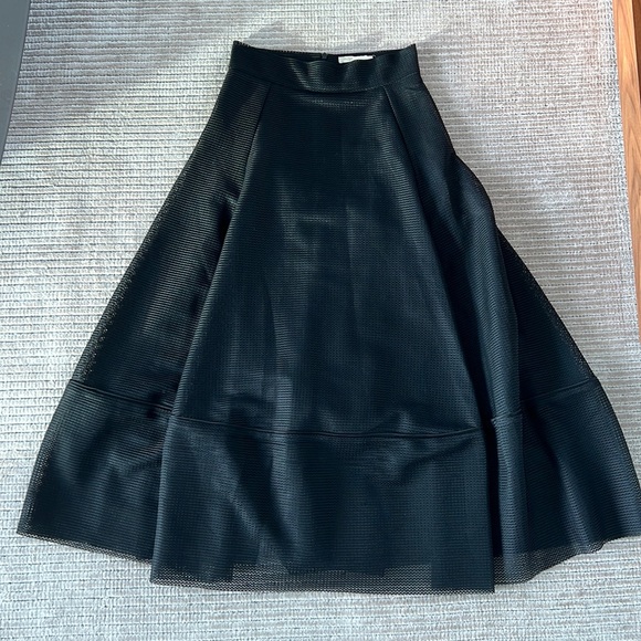 MAJE BLACK LACE MIDI SKIRT - Picture 2 of 5